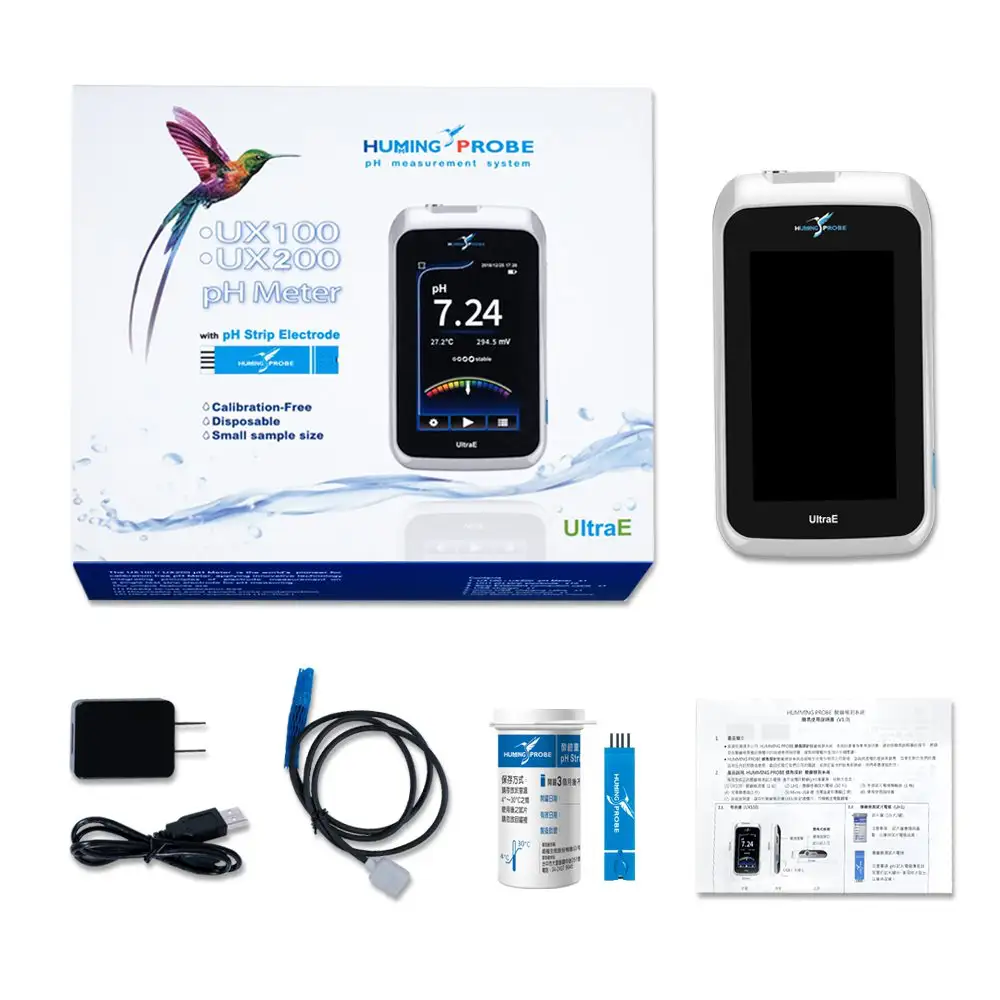 キャリブレーションフリー pHメーター UX100 セット内容